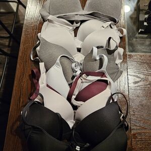 Aerie Multi-Color Bralette And bra Set In Black, Gray, Burgundy
